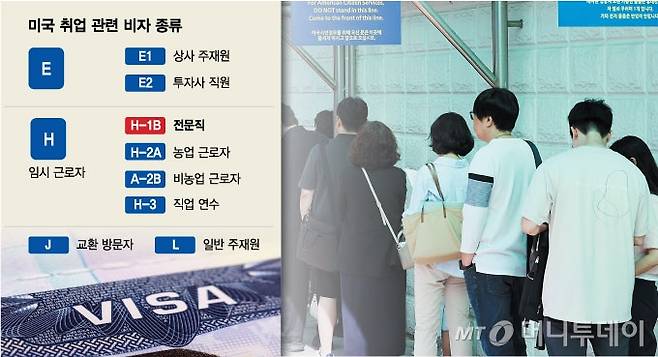 미국 취업 관련 비자 종류