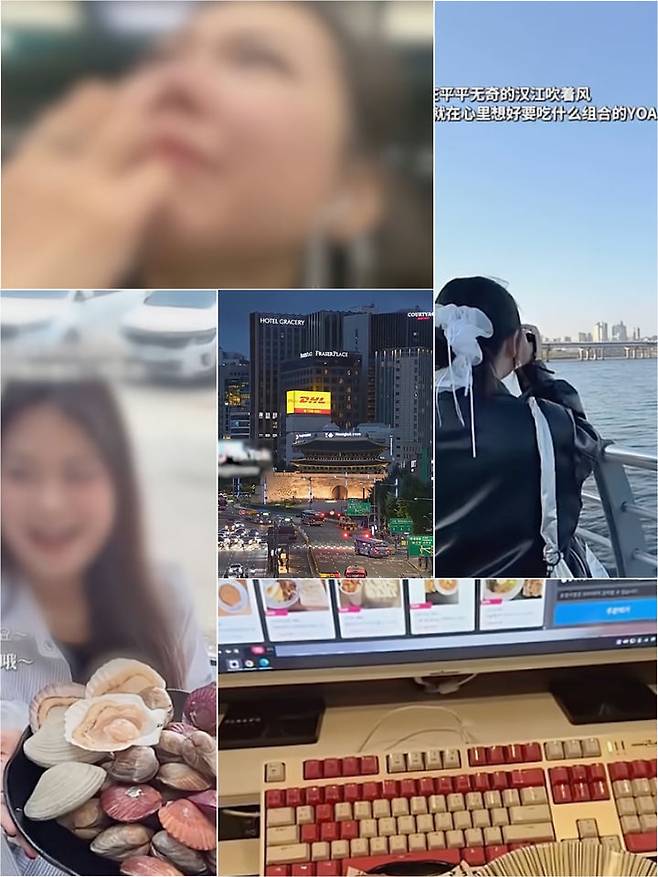 [서울=뉴시스] 최근 중국 젊은층 사이에서 한국 방문 후 서울을 그리워하는 '서울병'이 확산하며 화제를 모으고 있다. (사진 = 틱톡 갈무리) 2025.09.21. *재판매 및 DB 금지