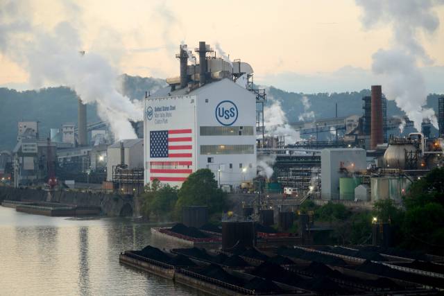 미국 펜실베이니아주 클레어턴에 있는 US스틸 공장 전경. EPA연합뉴스