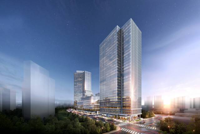 경기도 용인시 기흥구 영덕동에 조성될 신광교 클라우드 시티 투시도. 사진 제공=현대엔지니어링