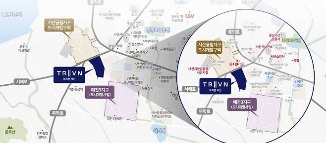 트리븐서산 위치도 [누리집 갈무리]