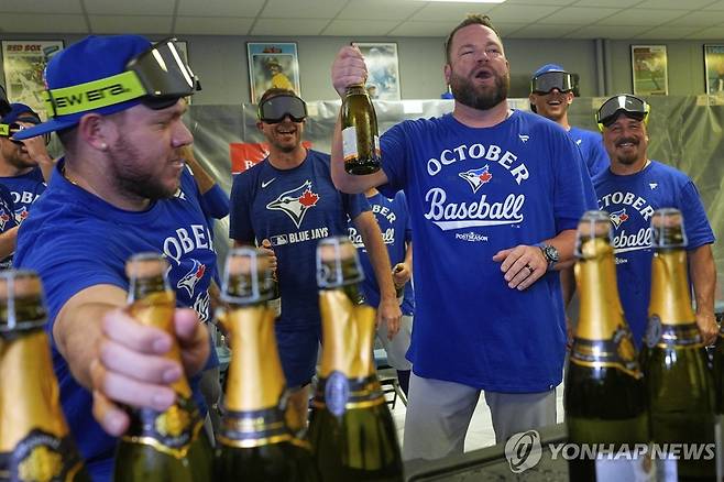 2년 만에 가을잔치에 복귀한 토론토 블루제이스 [AP=연합뉴스]