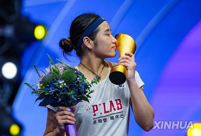 '중국 마스터스 2연패' 안세영 [신화통신=연합뉴스]