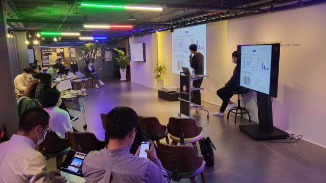 대경기술지주 자체 액셀러레이팅 프로그램(하이-J커브) 교육 모습. 대경기술지주 제공