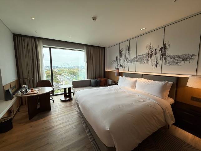 코트야드 메리어트 평택 디럭스 가든 뷰 객실/사진=김다이 기자 @neverdie