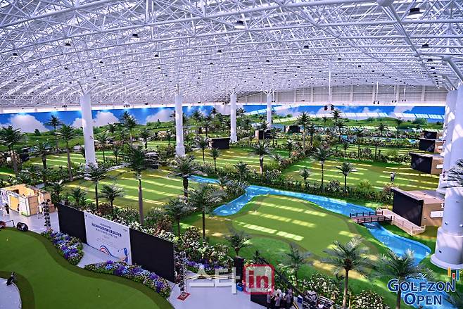 ‘2025 골프존 차이나 오픈’이 열린 골프존 시티골프 중국 2호 옌지(연길)점 전경. (사진=골프존)