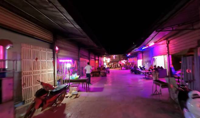 라오스 국경도시 보텐의 한 밤거리 풍경. /유튜브 Seeker of the Way