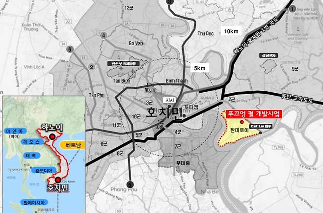 롯데건설 '라 프리미어(La Premier) 개발사업' 위치도 / 자료 = 롯데건설