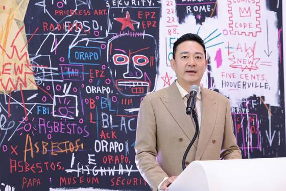 개막식에서 인사말을 하는 홍정도 중앙그룹 부회장. 전민규 기자