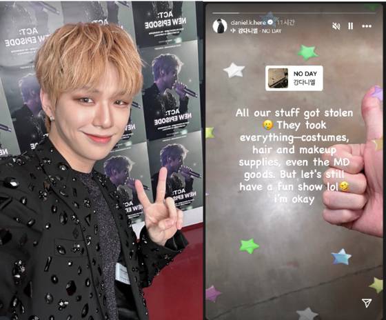 Singer Kang Daniel's Instagram Story uploaded on Sept. 23 [SCREEN CAPTURE]