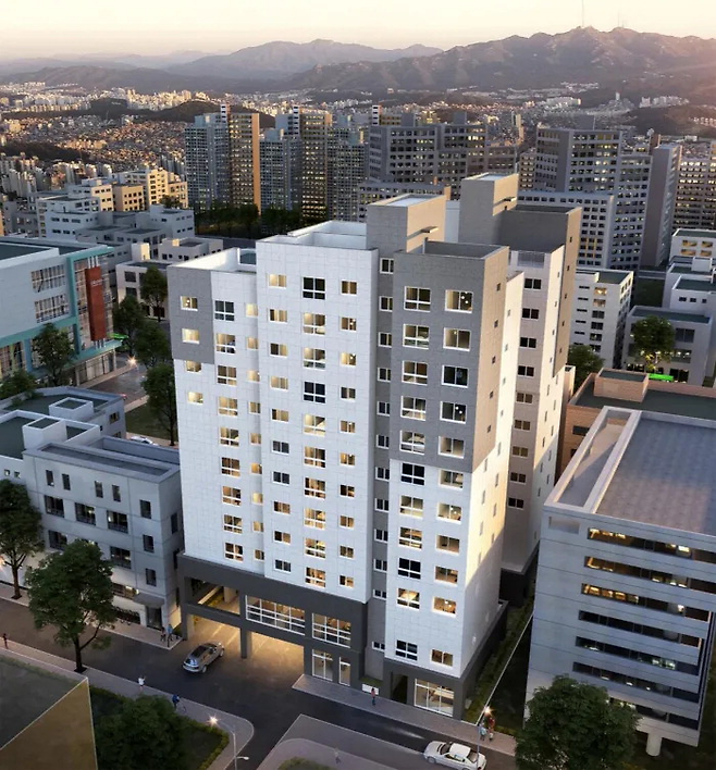 서울 영등포구에 위치한 비아파트 ‘미리내집’ 소미더클래스한강 조감도. SH공사