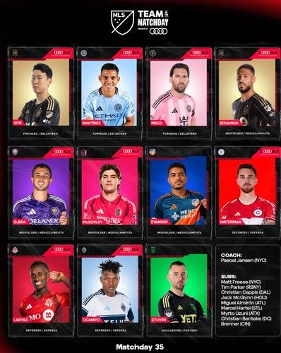 MLS 매치데이 35 '베스트 11' [연합뉴스 제공]