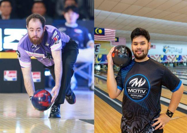 [사진] 앤서니 사이먼슨(왼쪽)과 라피크 이스마일 /한국프로볼링협회 제공