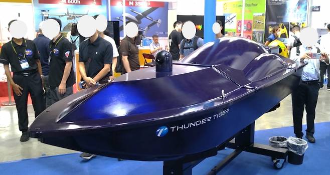 대만 썬더 타이거 그룹이 개발한 씨샤크 200 무인수상정. 대만경제부