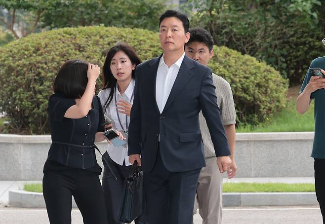 7월3일 김성훈 전 대통령경호처 차장이 내란특검 조사를 받기 위해 서울고등검찰청으로 들어가고 있다. ⓒ연합뉴스