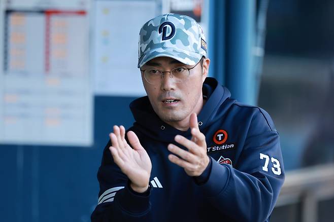 조성환 두산 감독대행. 연합뉴스