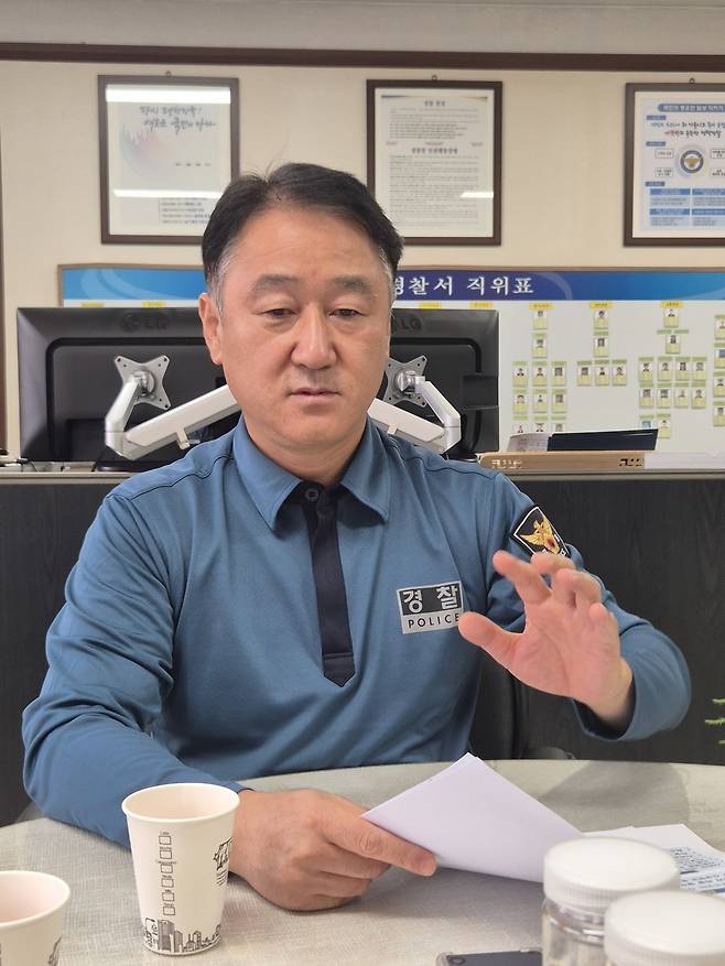 ▲ 맹훈재 평택경찰서장. /사진=오원석 기자