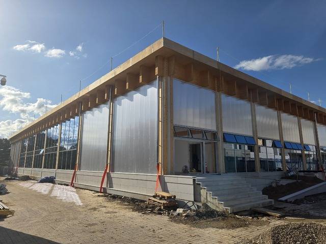 경주 APEC 만찬장으로 짓고 있던 국립경주박물관 중정 건설 현장. 강시일 기자