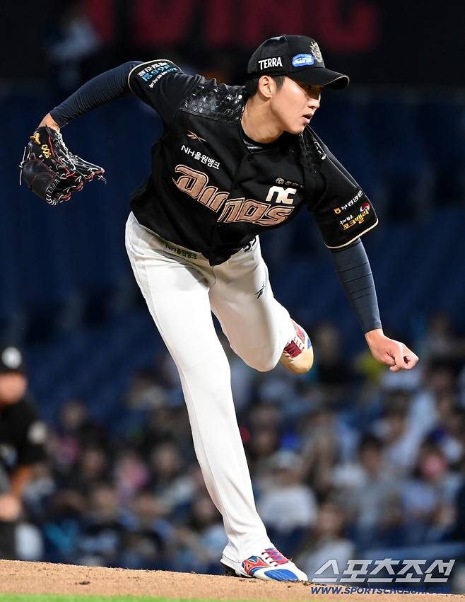 18일 창원NC파크에서 열린 삼성과 NC의 경기, NC 선발투수 구창모가 역투하고 있다. 창원=허상욱 기자wook@sportschosun.com/2025.09.18/
