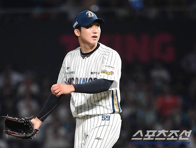 24일 창원 NC파크에서 열린 KBO리그 NC와 LG의 경기. 선발 투구하고 있는 NC 구창모. 창원=송정헌 기자songs@sportschosun.com/2025.09.24/