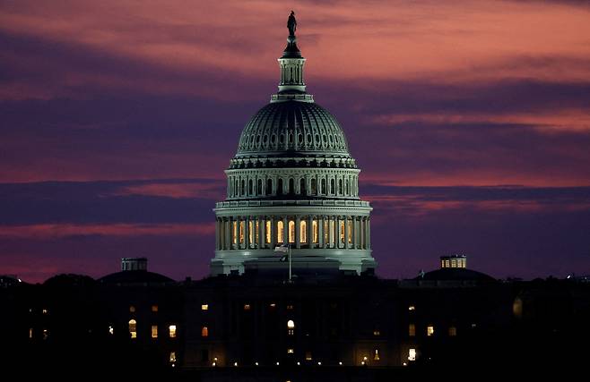 미국 워싱턴DC에 있는 국회의사당 전경. /로이터=연합뉴스