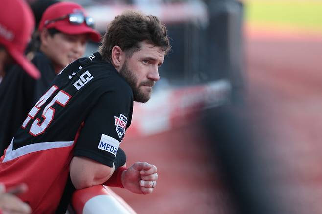 영입 당시에는 현역 빅리거로 기대를 모았으나 활약이 미미한 패트릭 위즈덤. KIA 제공