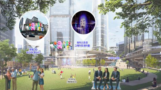 용산국제업무지구 창의교류광장 예시도. [사진 서울시]