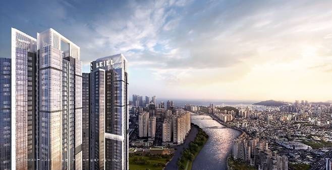 <르엘 리버파크 센텀 투시도>