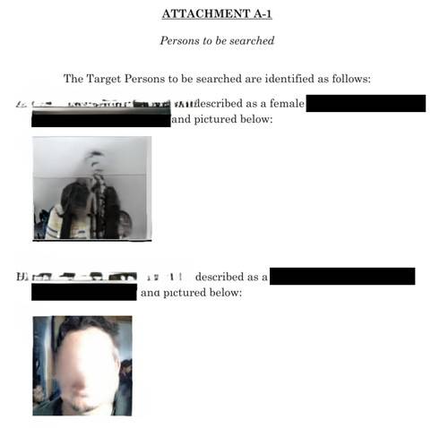 남미계 4명의 이름만 적힌 ICE 체포영장 [연합뉴스 제공]