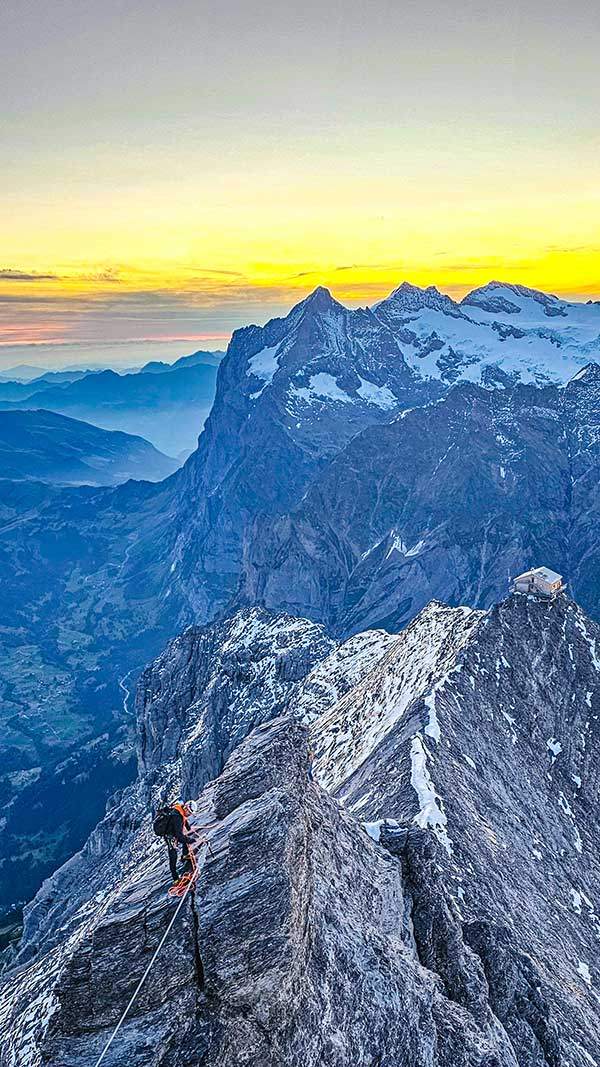 아이거 미텔리기 능선.