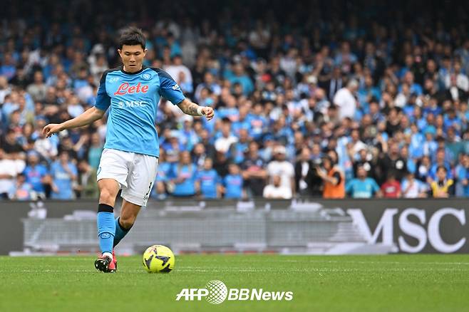 이탈리아 세리에A 나폴리 시절 김민재. /AFPBBNews=뉴스1