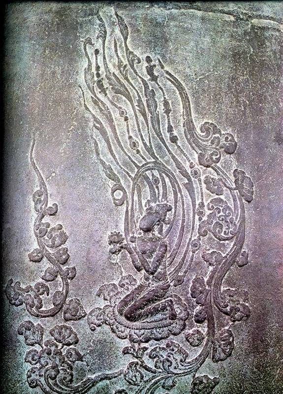 종 표면의 비천상  [국가유산청 국가유산포털 제공. 재판매 및 DB 금지]