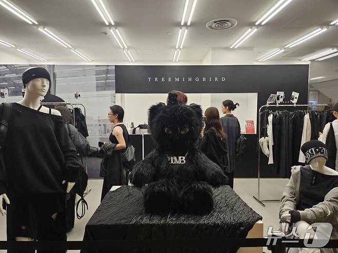 일본 도쿄 소재  파르코백화점에 들어선 트리밍버드 팝업스토어.ⓒ 뉴스1/김진희 기자.
