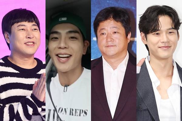 개그맨 이진호, 유튜버 상해기, 배우 윤지온, 배우 곽도원(왼쪽부터) ⓒ유튜브&nbsp; 캡처,&nbsp;ⓒ이혜영 기자 lhy@hankooki.com