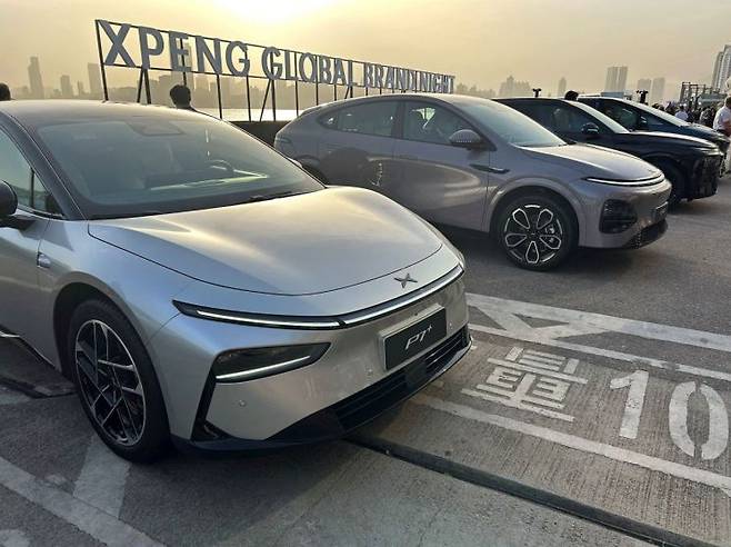 샤오펑의 세단과 SUV. 로이터연합뉴스