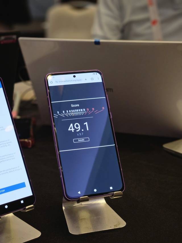 퀄컴 스냅드래곤8 엘리트 5세대 스피도미터 벤치마크 결과. 김나인 기자