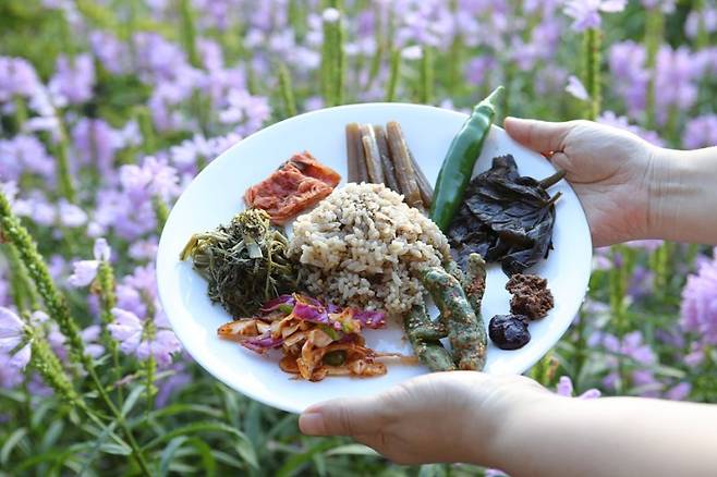 강원도 영월 망경산사 템플스테이에서 제공되는 아침공양. 한국관광공사 제공