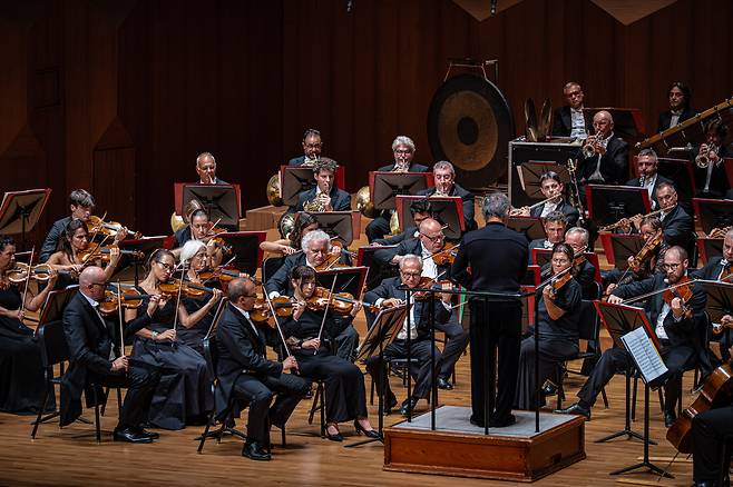 정명훈 지휘자와 라스칼라 필하모닉 오케스트라의 서울 공연 [마스트미디어 제공]