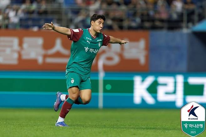 [서울=뉴시스] 프로축구 K리그1 대전하나시티즌의 주민규. (사진=한국프로축구연맹 제공) *재판매 및 DB 금지