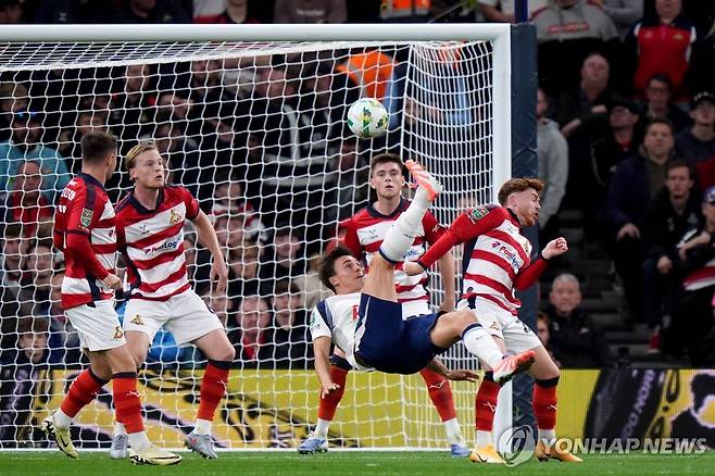 득점을 터트리는 토트넘의 주앙 팔리냐 [AP=연합뉴스]