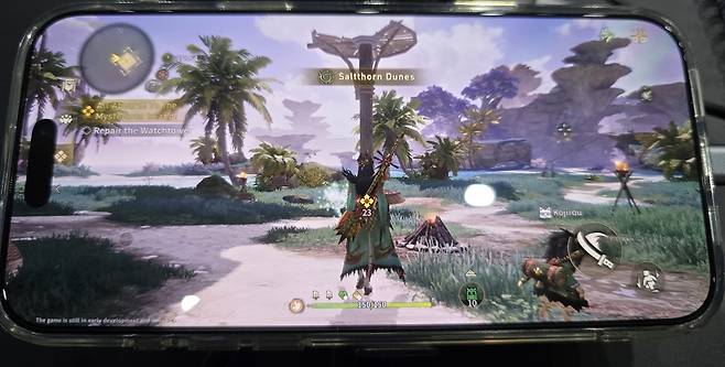 몬스터 헌터: 아웃랜더스 플레이 화면 [촬영 김주환]