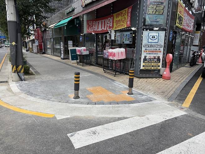 시설 개선 사항 중 보도 확장(후) 현장 사진. 사진=구리시