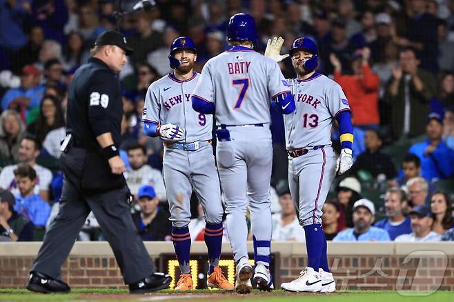 뉴욕 메츠 선수들. ⓒ AFP=뉴스1