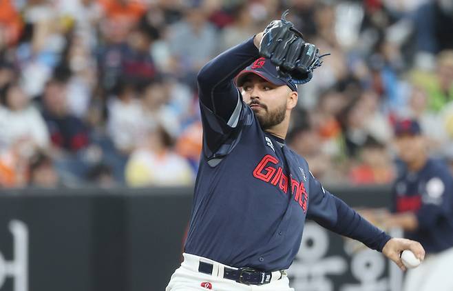 감보아가 대전 한화전 투구에 임하고 있다. 사진 | 연합뉴스