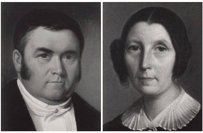 1818년 빌까르 살몽을 설립한 니콜라 프랑수아 빌까르(Nicolas Francois Billecart)와 엘리자베스 살몽(Elizabeth Salmon) 부부.[사진출처=빌까르 살몽]