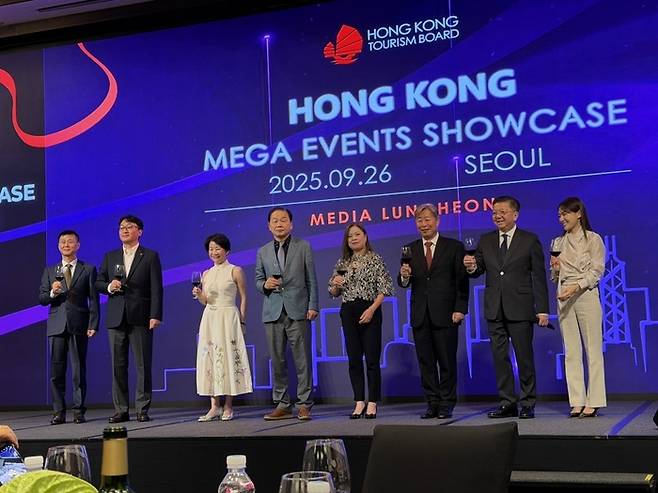 홍콩 메가 이벤트 쇼케이스 미디어 런천에 참석한 관계자들.  /사진= 강예신 기자