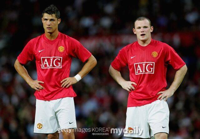 웨인 루니와 크리스티아누 호날두./게티이미지코리아