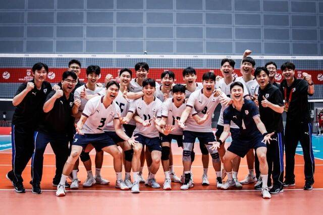 2025년 한국 U21 남자배구 대표팀./FIVB