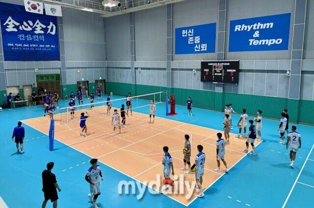 삼성화재가 26일부터 일본 SV.리그 도레이 애로우즈와 4차례 연습경기를 펼칠 예정이다./용인=이보미 기자