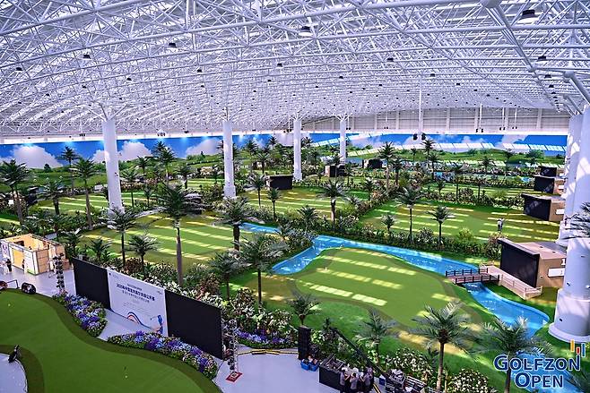 골프존 시티골프 중국 2호 연길점 전경.